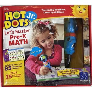 Hot Dots Let's Master Math Pre-K Interactive Learning Ace Talking Teaching Pen